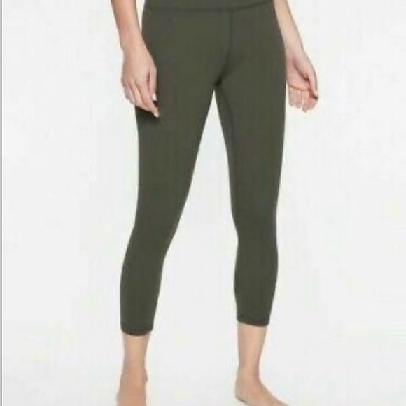 Athleta Elation Capri Legging in Powervita in Arbor Olive, Size XS - Picture 1 of 6